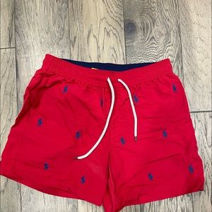 mens polo swim trunks